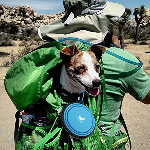 image for Rest-Eazzzy Collapsible Dog Bowls for Travel, 2-Pack Dog Portable Wate