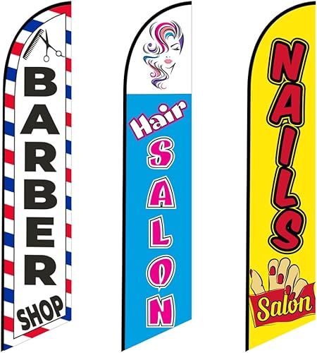3 Banderas Swooper Peluquería y uñas Barbería ABIERTO Bienvenida