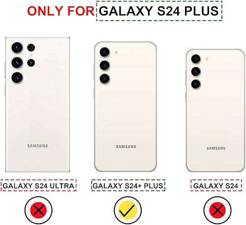 Miniatura 2 de IWONE Funda linda con tarjetero para S24+ PlusSlim Slot Wallet Funda para teléfono para mujer compatible con Samsung Galaxy S24+ PlusBiblia versos