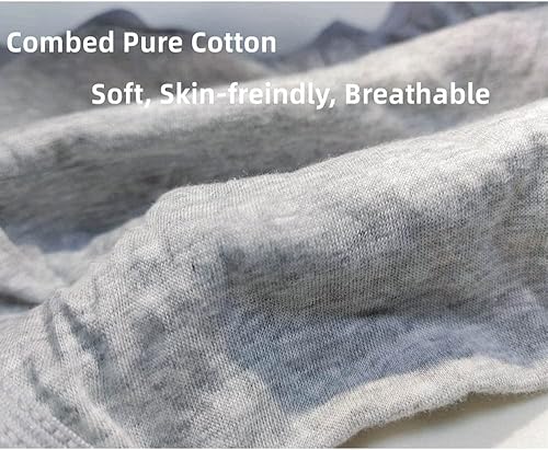 Miniatura 4 de STARLY Ropa interior desechable de algodón para hombre, ropa interior de viaje, ropa interior práctica para fitness, color gris (20 unidades)