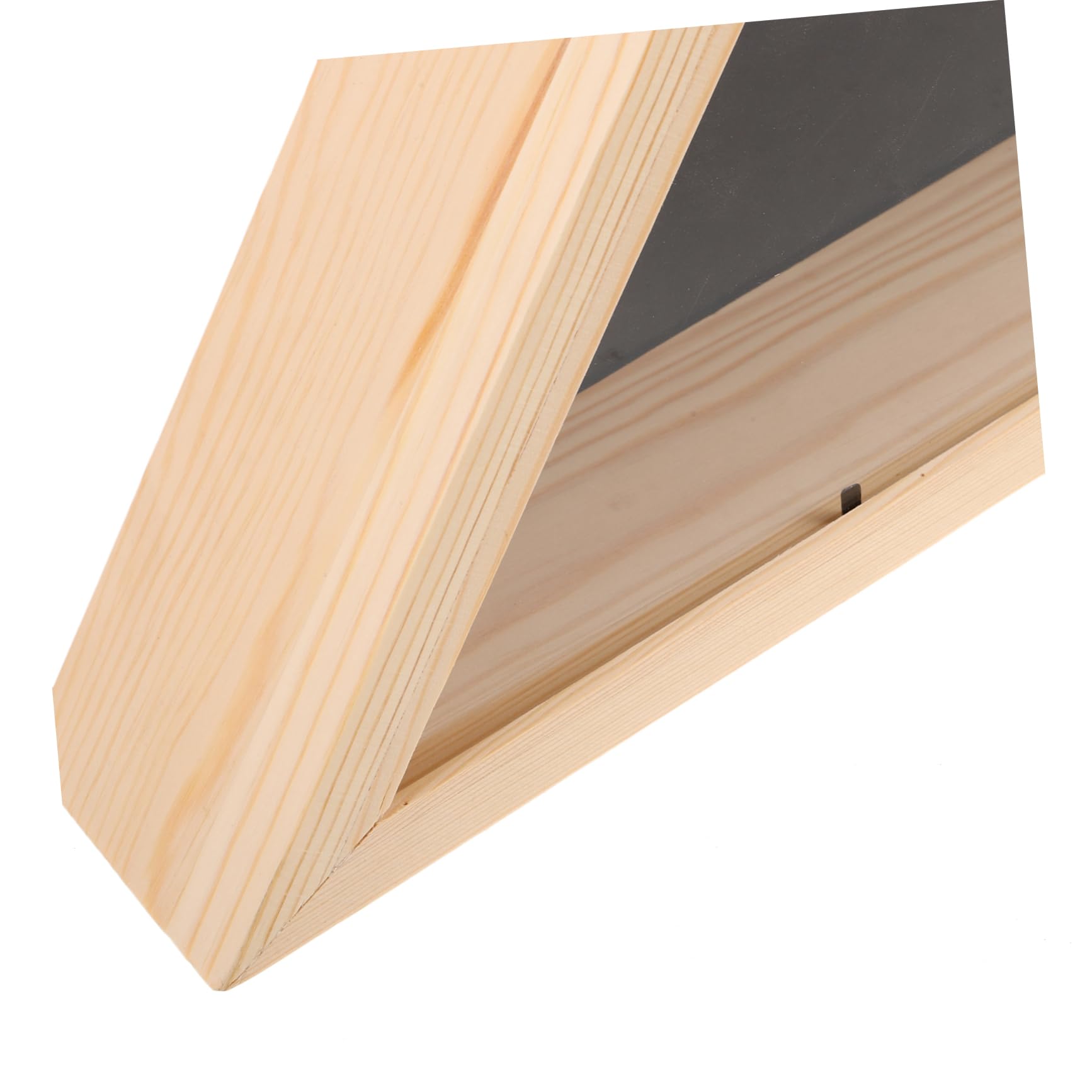 Cabilock Caja de Madera para Bandera Conmemorativa Triangular Diseño Moderno y Rústico para Decoración y Almacenamiento Seguro de Banderas de