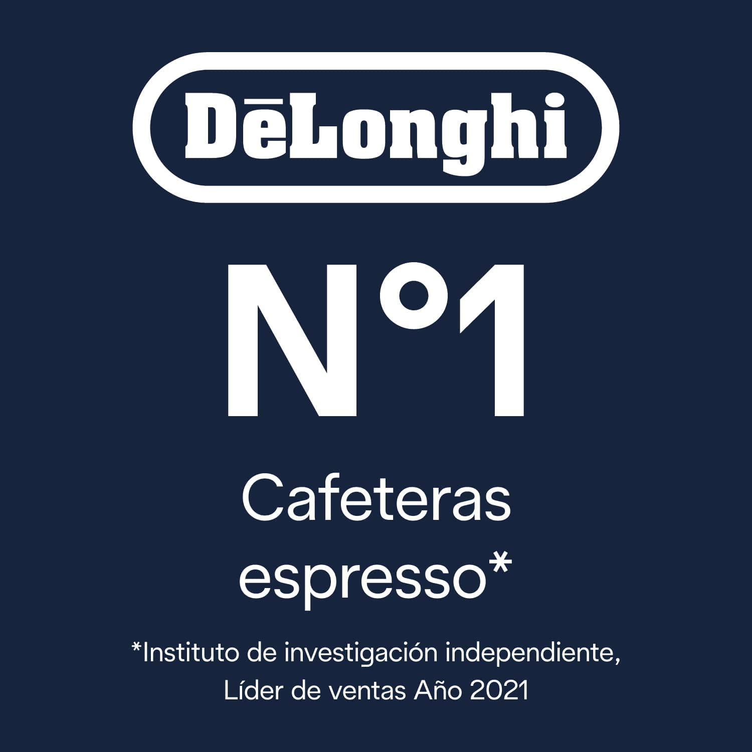 De'Longhi Perfetto Autentica - Cafetera Superautomática Espresso y Cappuccino, 2 Tazas, Depósito de Agua de 1.3 L, Molinillo de Café Silencioso, Sistema de Auto-apagado, 1450 W, Negro