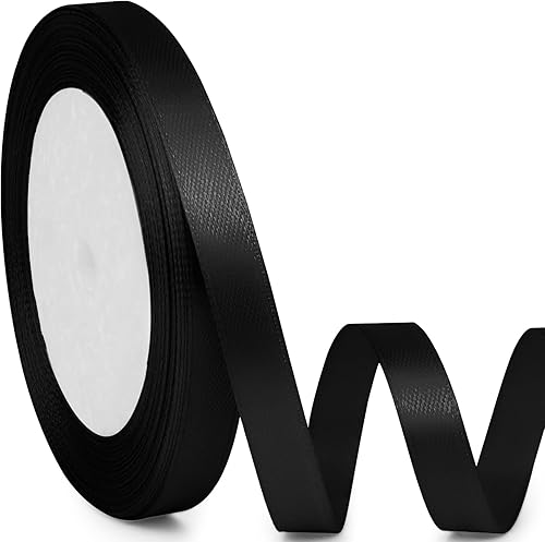 Miniatura 64 de Cinta de satén de 5/8" x 100 yardas - Cinta de seda naranja otoñal con carrete - Ideal para envolver regalos, ramos florales, manualidades