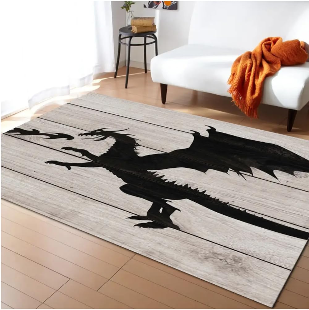 Tapis antidérapant magic dragon pour salon et paillasson de chambre doux 80x150cm