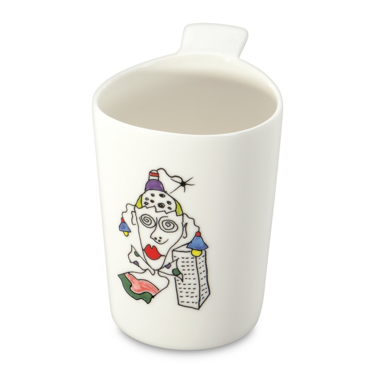 BergHOFF "Codriez Vitrified Porcelain Coffee Mugs, White, 370 ml, Set of 2