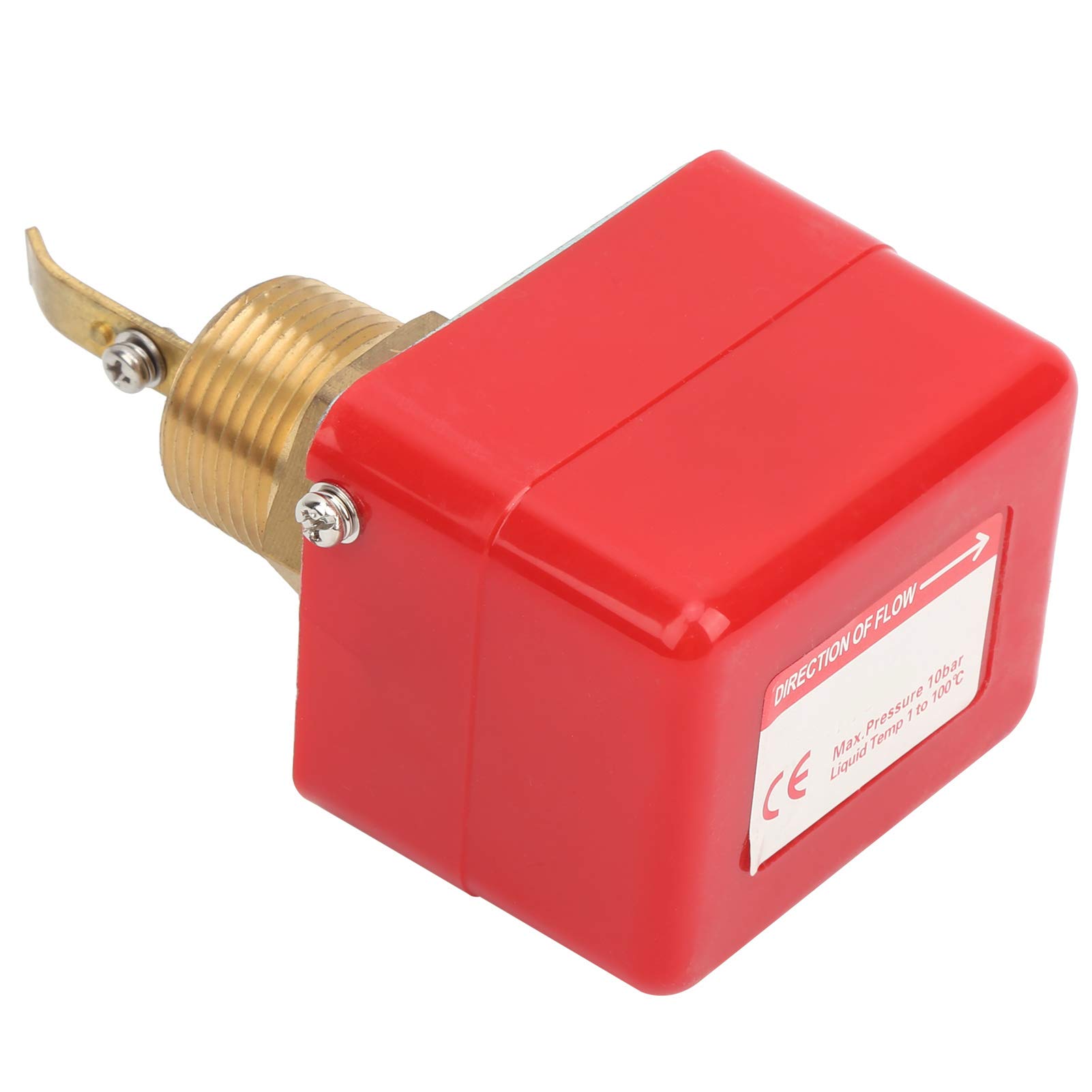 Haofy Commutateur de Débit D'eau Cible HFS-25 de Haute qualité, Sensible et Durable, 5 Palettes pour Unités Refroidies à L'eau, Commutateur de Débit à Palette en Laiton de 1" - pour Applications
