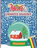  Laberintos Navideños: Libro De Actividades De Rompecabezas De Laberintos Navideños Para Niños De 3 a 6 Años - Idea De Regalo De Navidad Para Niñas Y Niños, Preescolares Y Kindergarten