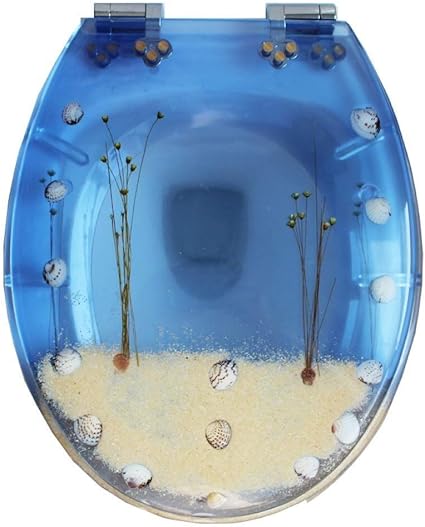 Amazon Shisyan 便座カバー おしゃれ 透明ビーチ便座 尿素 ホルムアルデヒド樹脂減速スーパー耐久トップ固定トイレカバー 40 48センチメートルx 33 38センチメートルトイレカバー カラー Onecolor サイズ 40 48センチメートル 33 38センチメートル 普通