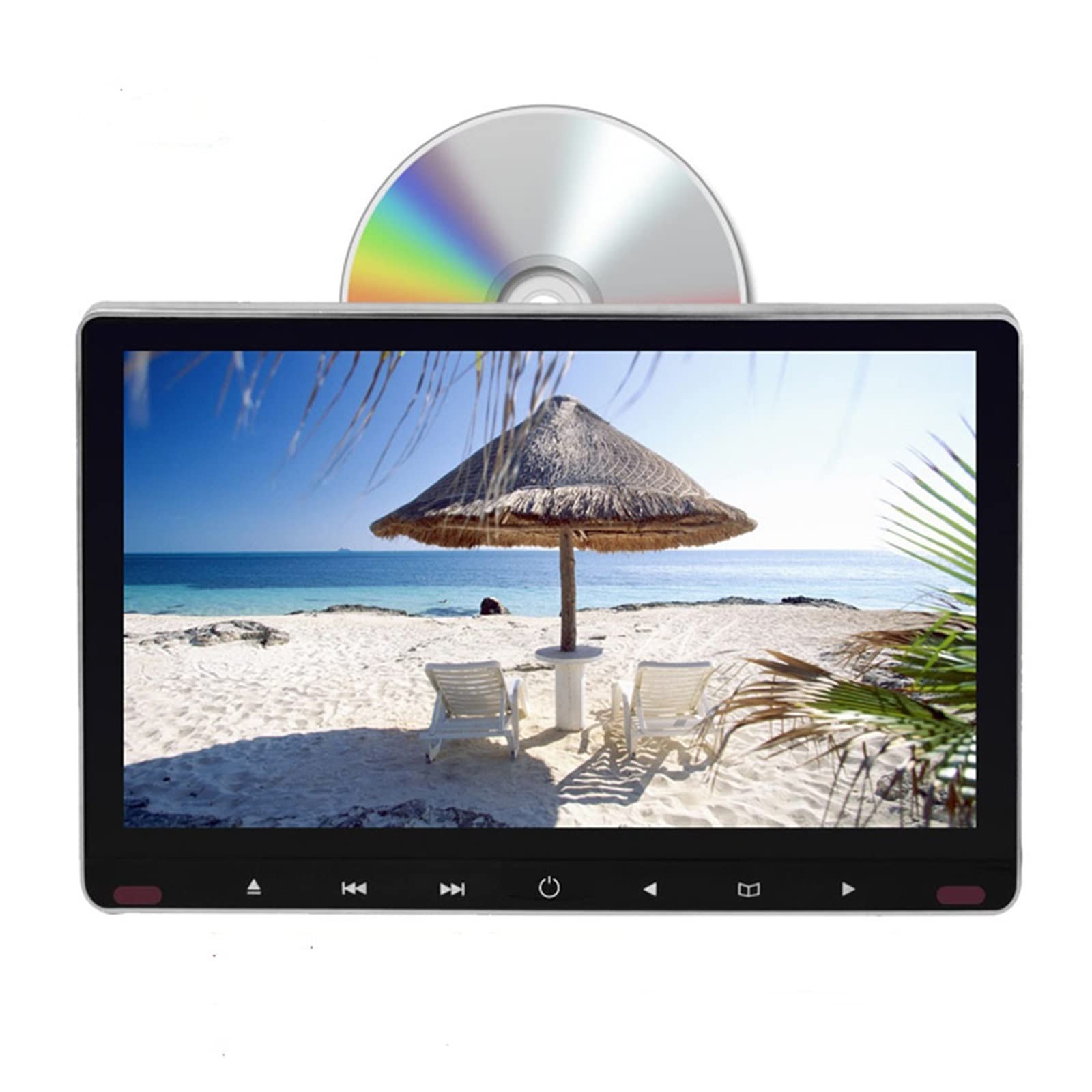 Telewizor w Zagłówku, 11.6 Cal monitor montowany za zagłówkiem samochodu DVD MP5 odtwarzacz wideo 1080P HD USB/SD/HDMI/IR/FM/gra rozdzielczość 1920X1080P zagłówek Monitor(2PCS)