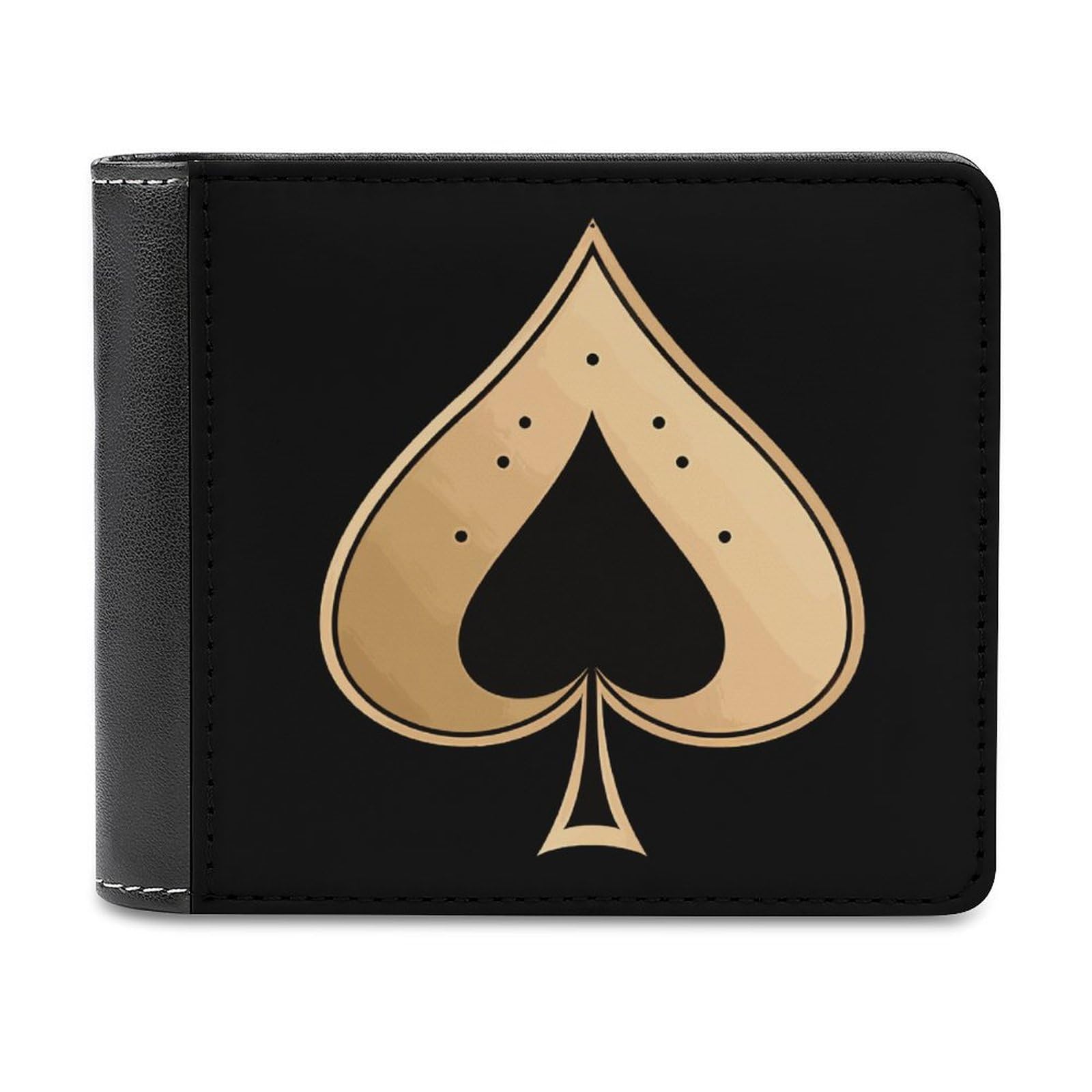 Amazon.com: Ace of Spades Bifold Wallet PU Leather Purse Slim Cash
