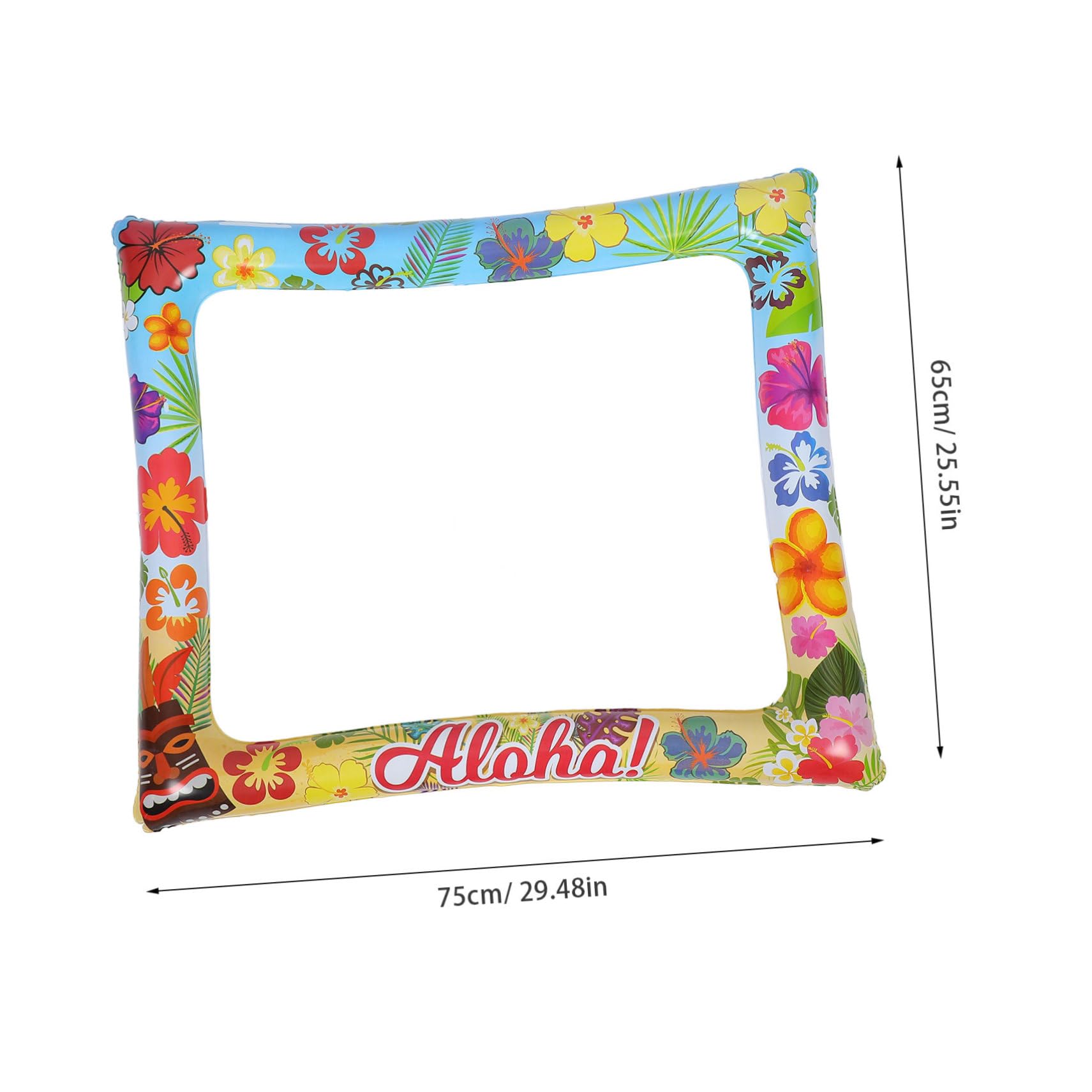Sosoport 5stücke Aufblasbarer Foto Rahmen Für Sommerpartys Bunte Selfie Requisiten Für Fotokabinen Und Feiern Hawaiistil Dekoration Für Unvergessliche Momente