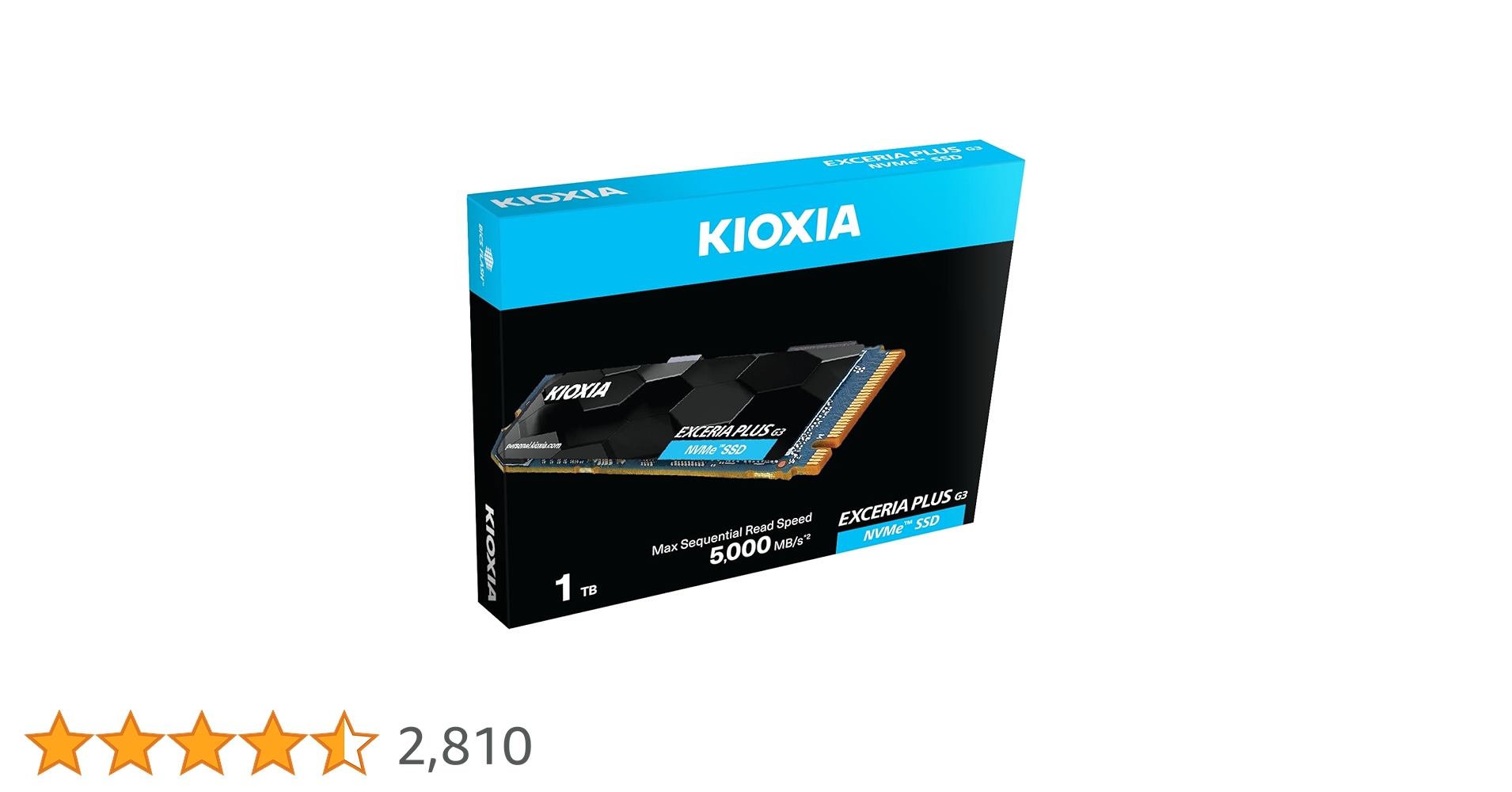 KIOXIA EXCERIA PLUS G3 SSD 1TB - M.2 2280 PCIe Gen4 4.0 NVMe
