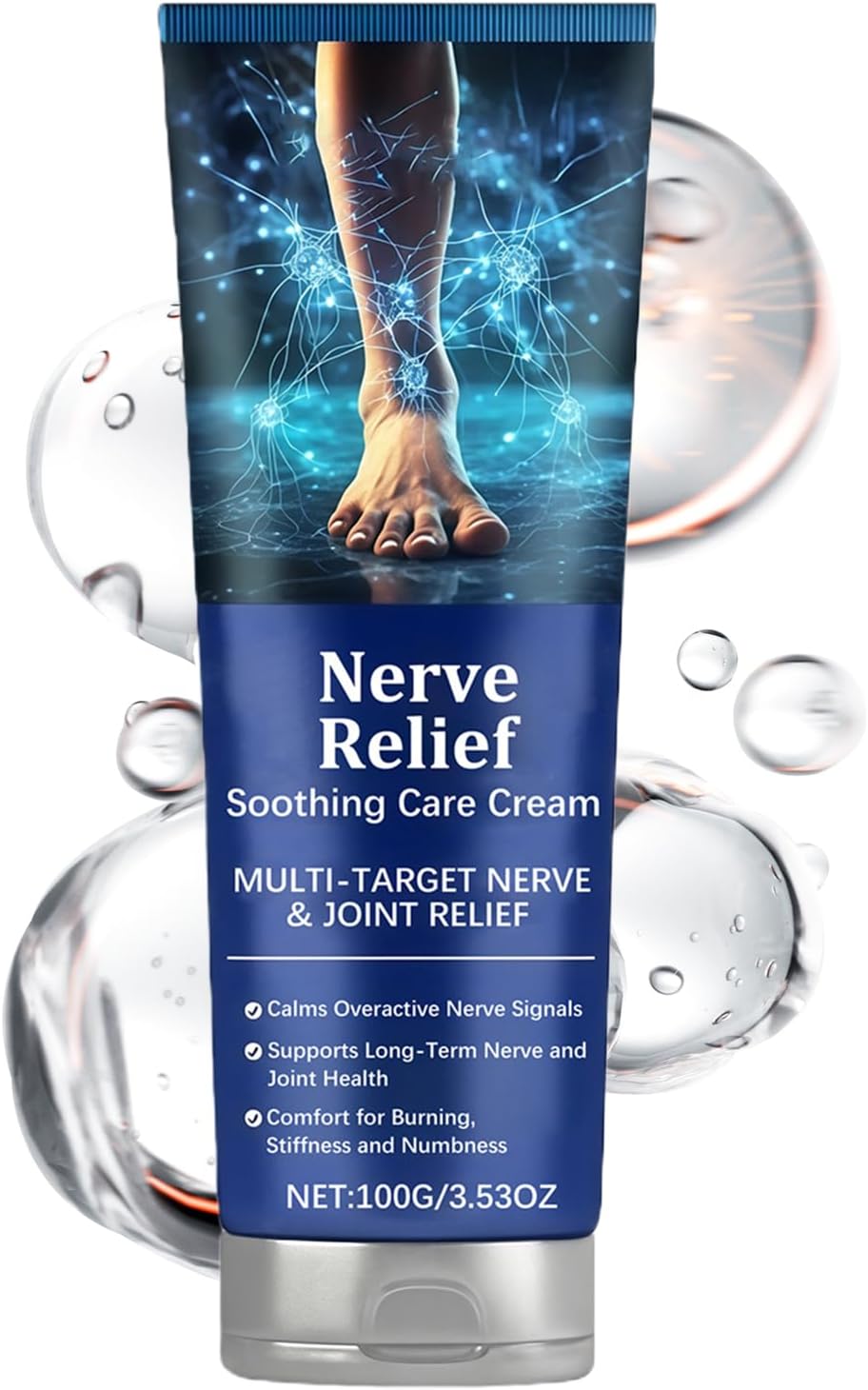 Joint Relief Cream, 100g Fast Absorbing Lotion, Soothing Massage Care for Leg, Elbow, Ankle Support, Women & Men Comfort, Home Use, Travel, Gym Bags and Routine Wellness Applications