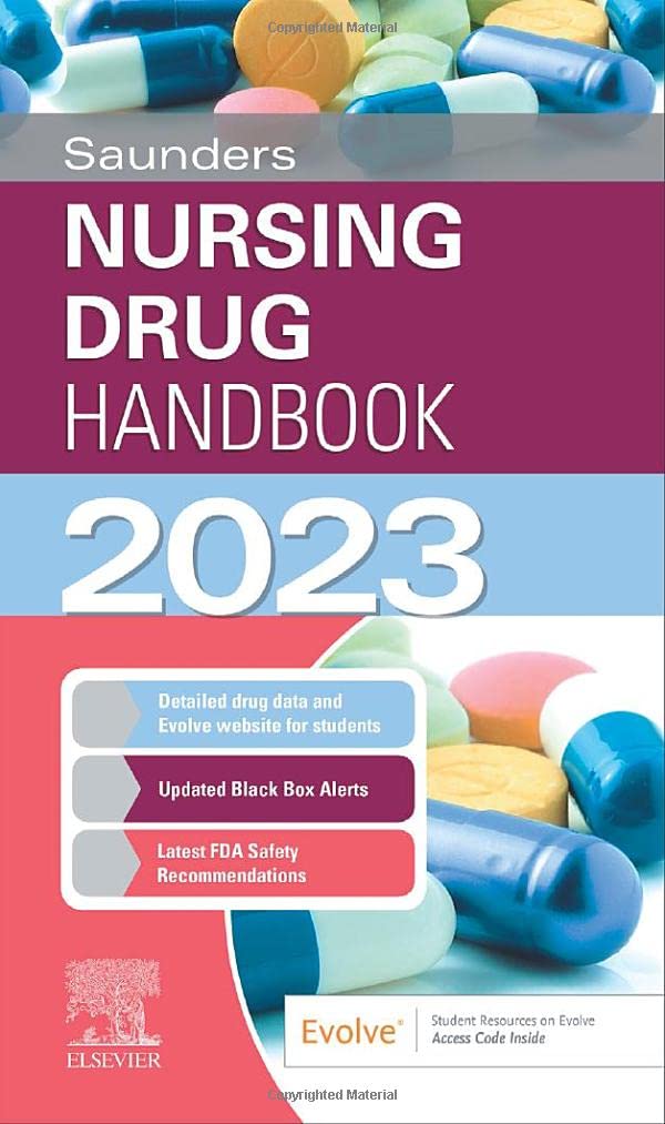 Buy Saunders Nursing Drug Handbook 2023-1E — BookShops.in