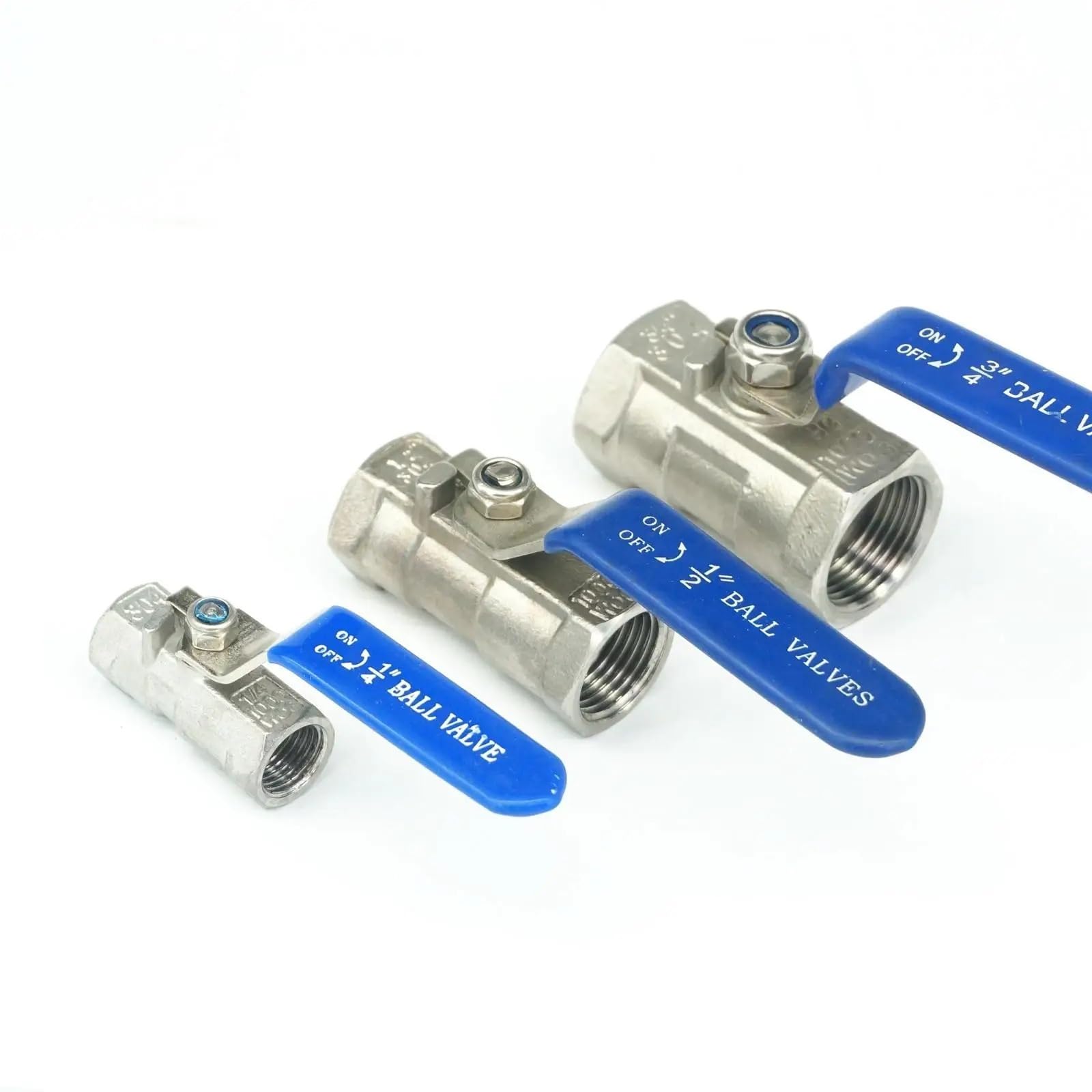 Robinet à boisseau sphérique en acier inox 304 de haute précision avec filetage femelle 1/4"