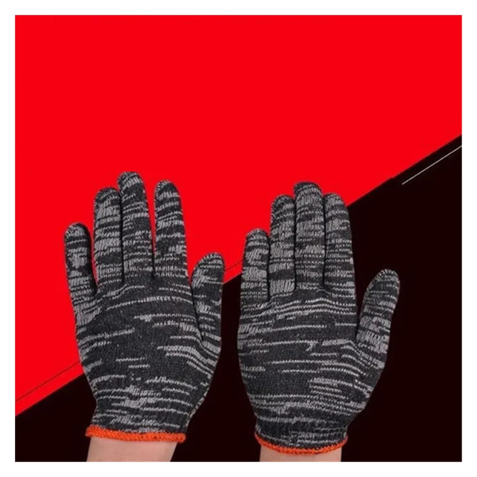 Verschleißfeste und schmutzabweisende Handschuhe for Maschinenreparatur, Baumwollfadenhandschuhe aus Baumwolle