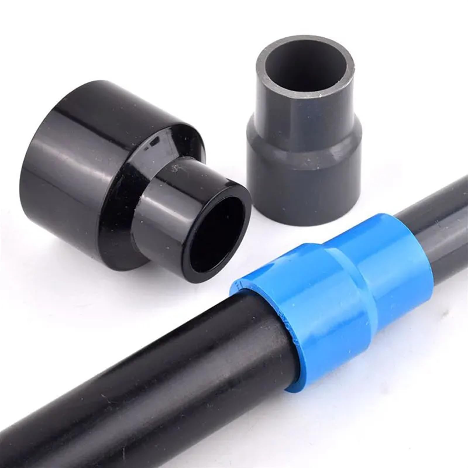 Instalación de tuberías de jardín Conector Reductor Recto de PVC, 1 Pieza, for Suministro de Agua, for riego de jardín, Junta Reductora(White,32x20mm)