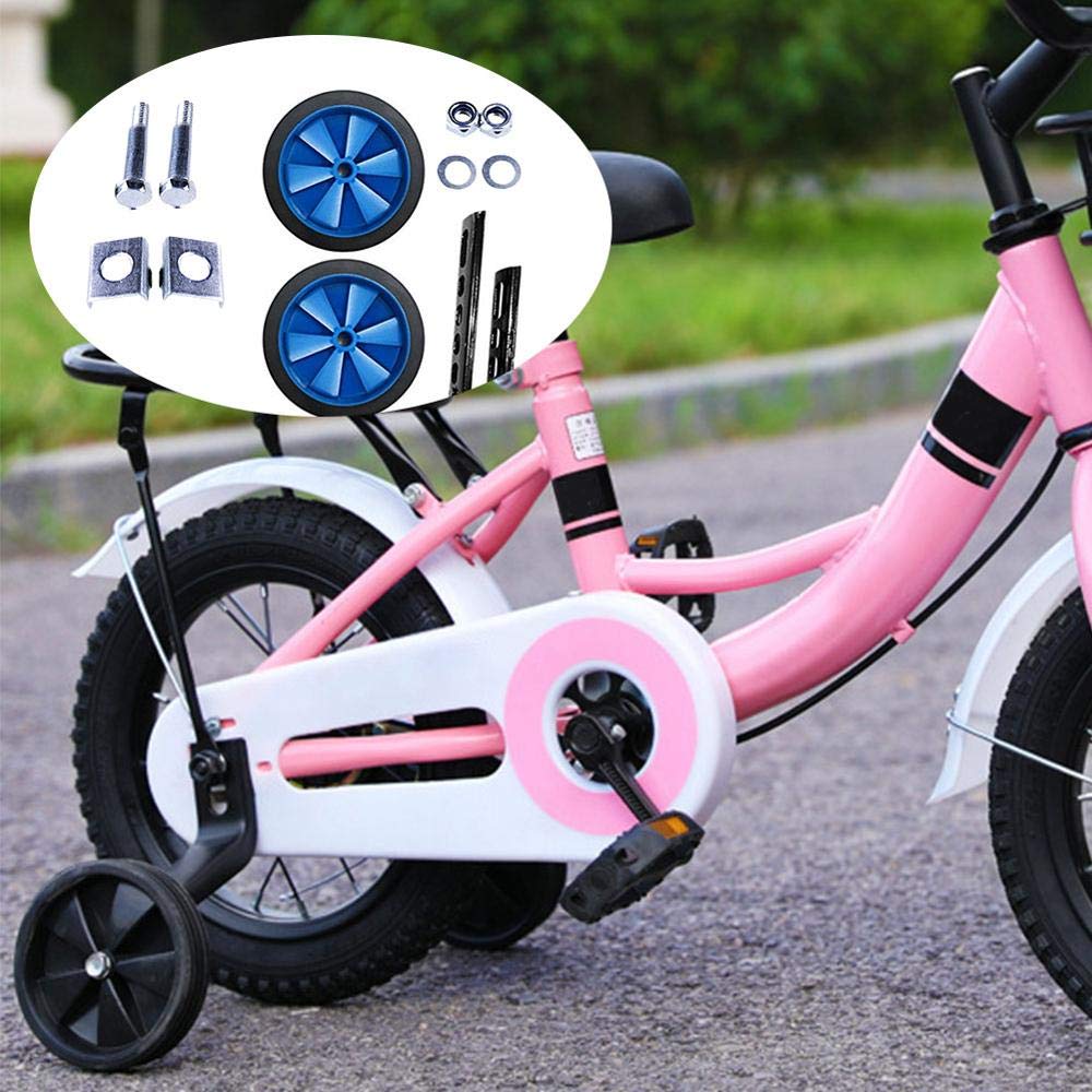 Ruedines Bicicleta Infantil Bicicletas para niños Estabilizadores de niños Kit 12-20 "Bicicleta de seguridad Balance de seguridad Auxiliar Rueda de entrenamiento Mute Ruedas Ciclismo Accesorios Ruedas