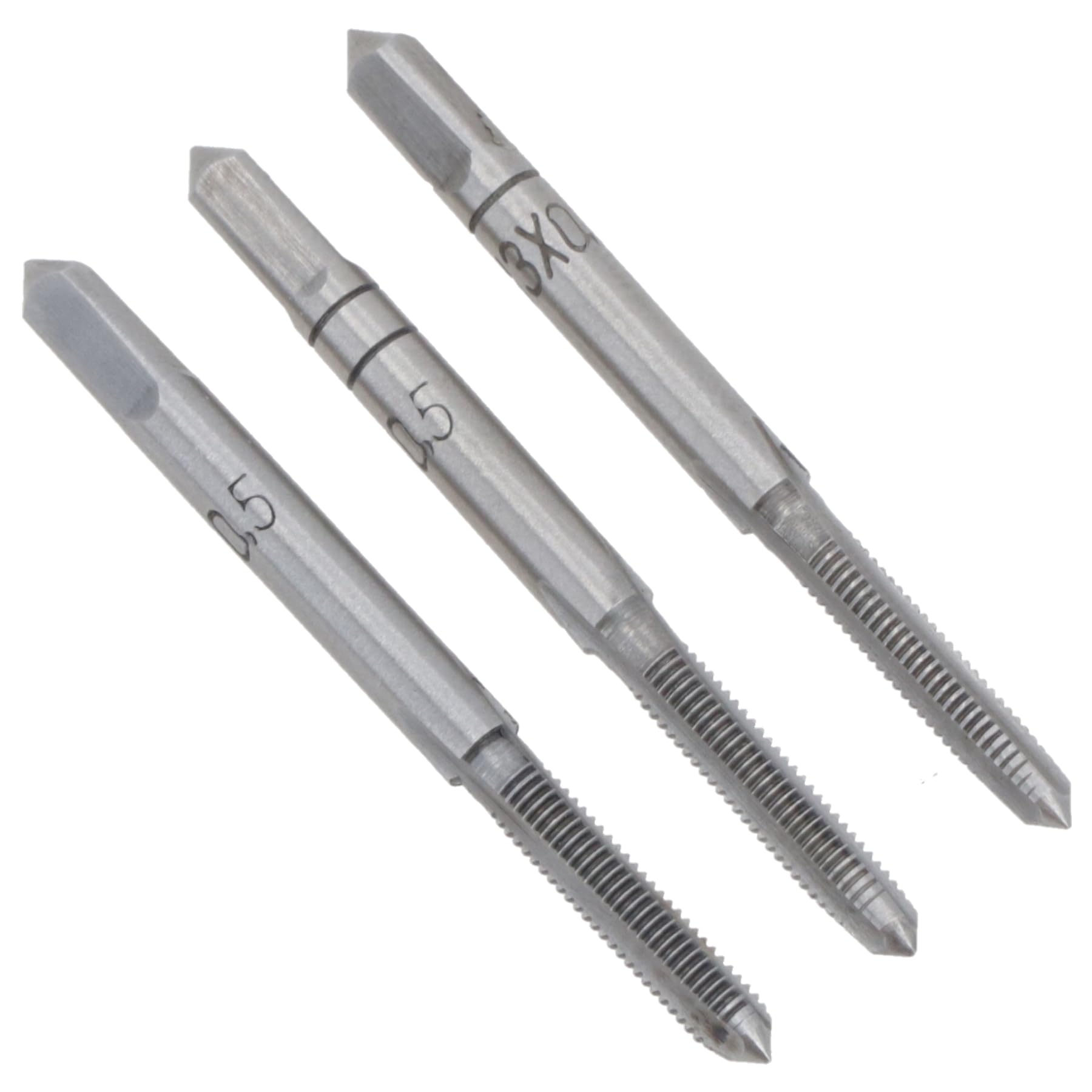 Ab Tools M3 X 0.5Mm Metric Tap Set, Tungsten Steel, Taper And Plug Thread Cutter Td034