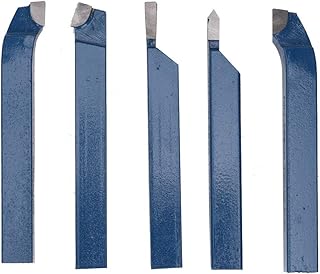 Luocute 5pcs Lathe Carbide Tipped Turning Tool Set