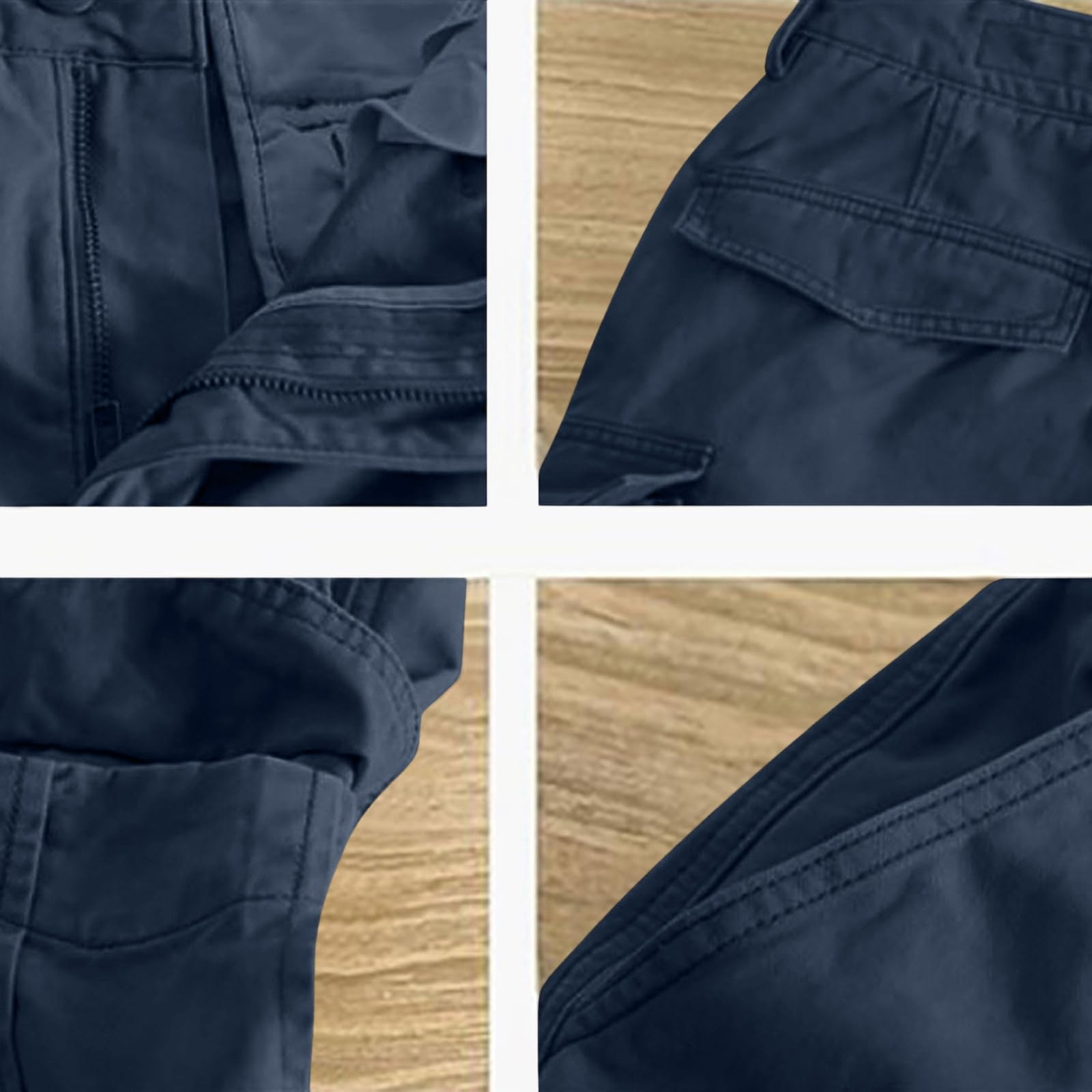 Bermudas Hombre Verano Montaña Casual Bolsillos Bermudas Senderismo Multibolsillos Trekking - 5