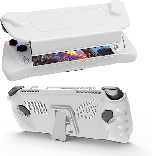 Funda protectora para consolas ROG ALLY Cubierta protectora a prueba de golpes para ROG ALLY con soporte incorporado Funda protectora de mano para