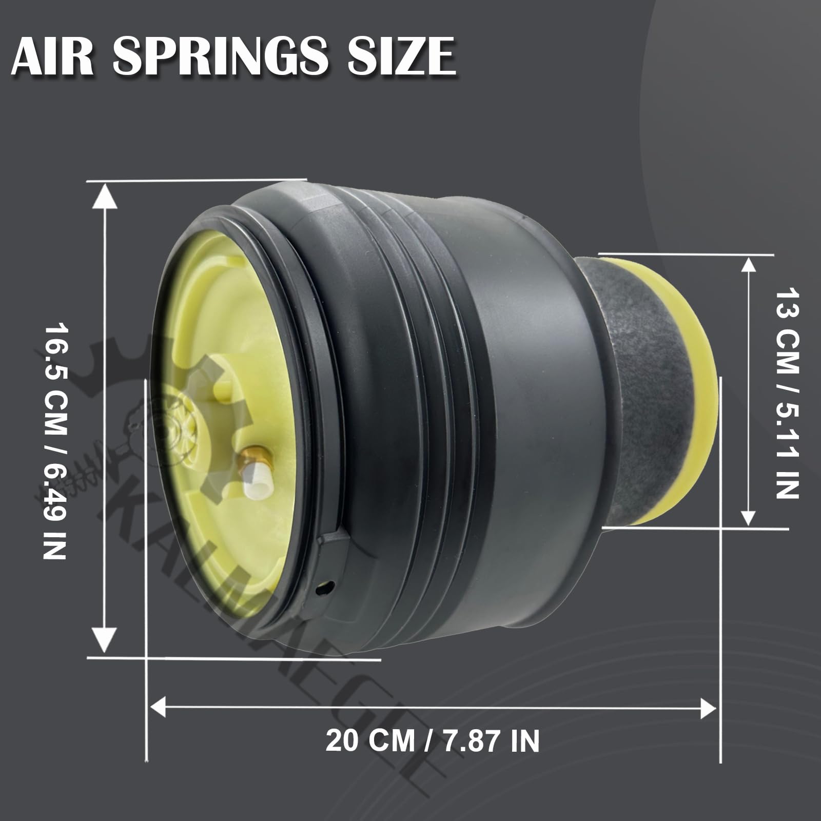 Kalmaegee Pair Rear Air Suspension Spring Bags Compatible with BMW X5 E70 X6 E71 2007-2014 37126790078