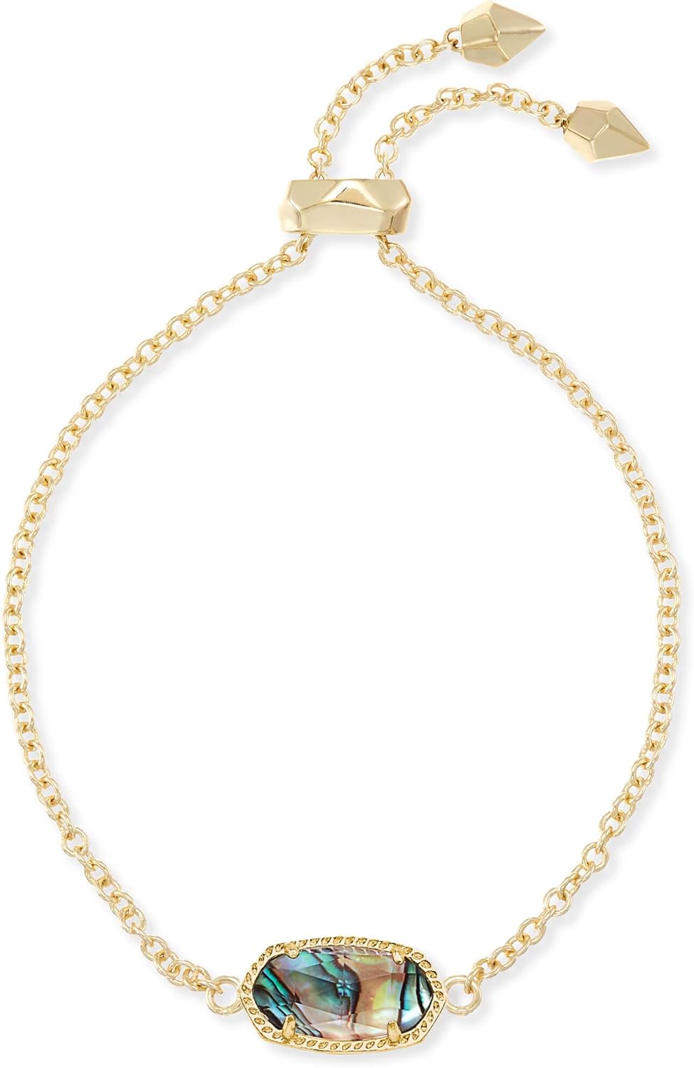 Kendra Scott Elaina Link Chain Bracelet for Women, Dainty Fashion Jewelry, 14k Gold-Plated, Abalone Shell: Clothing, Shoes & Jewelry