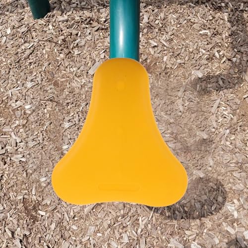 Chaise à bascule jaune en plastique durable pour votre commune
