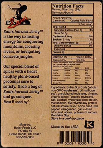 Sam's Harvest Jerky - Original Recipe, 4 oz. Bag (Pack of 4)