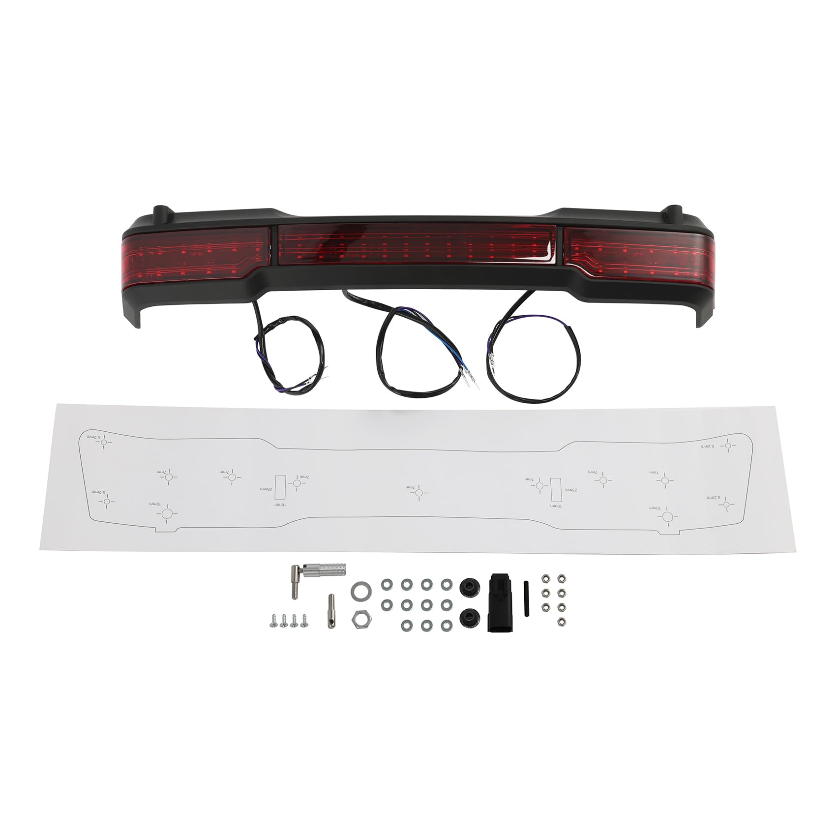 Amazon.com: TCMT LED King Trunk Brake Turn Tail Light Lamp Kit