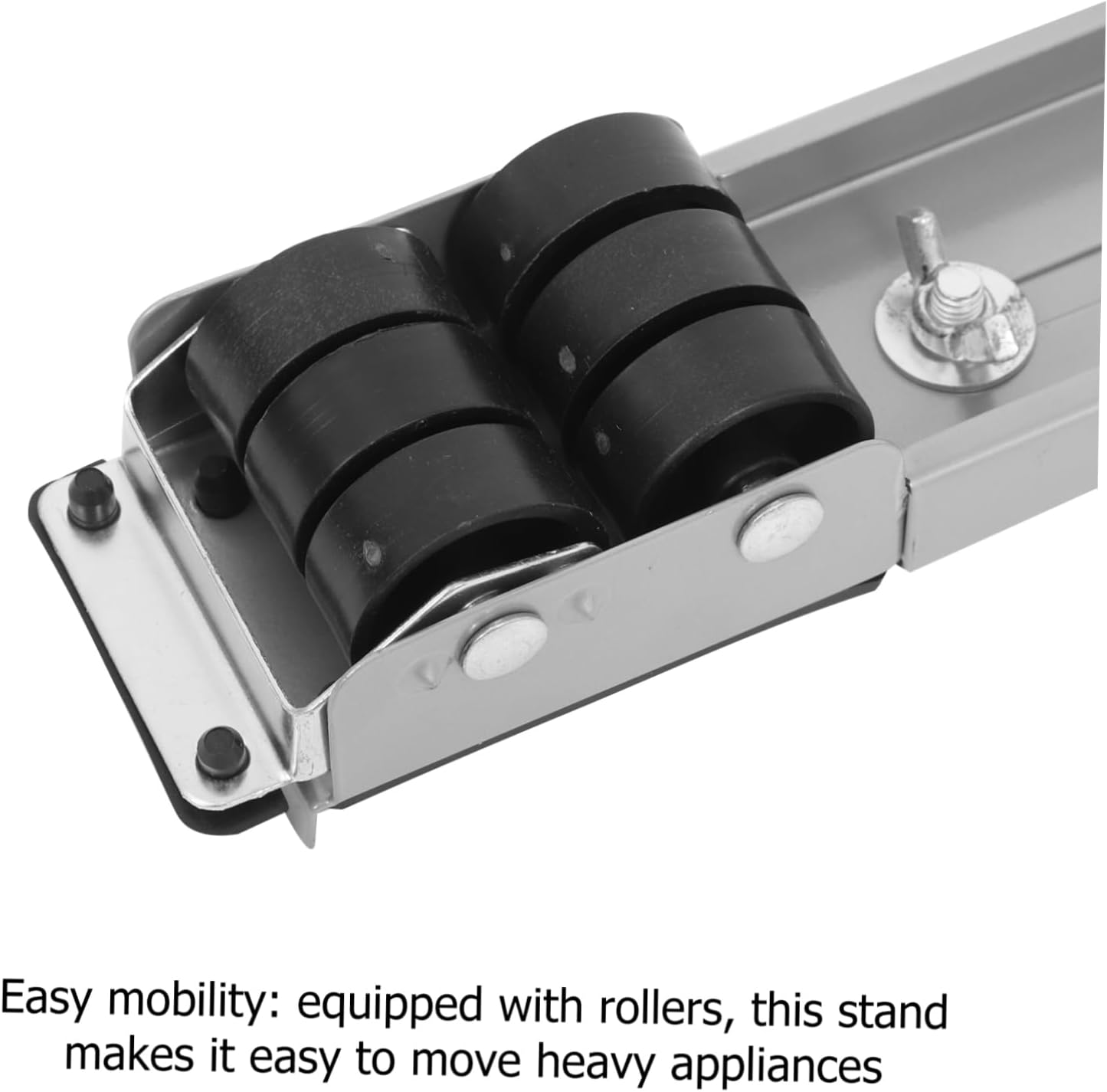 1 Pair Extendable Appliance Rollers Mobile Washer and Dryer Stand with Antislip Design for Effortless Movement and Stable Support Adjustable Furniture Dolly Cart for Refrigerators
