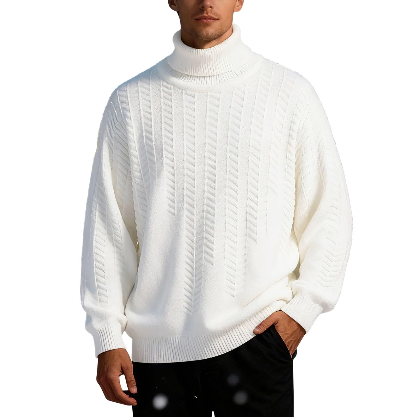Jersey Hombre CáRdigan Chaqueta De Punto Suéter de Punto Moderno para Hombre Cuello Mangas largas Ideal Invierno frío y Uso Diario al Libre cómodo