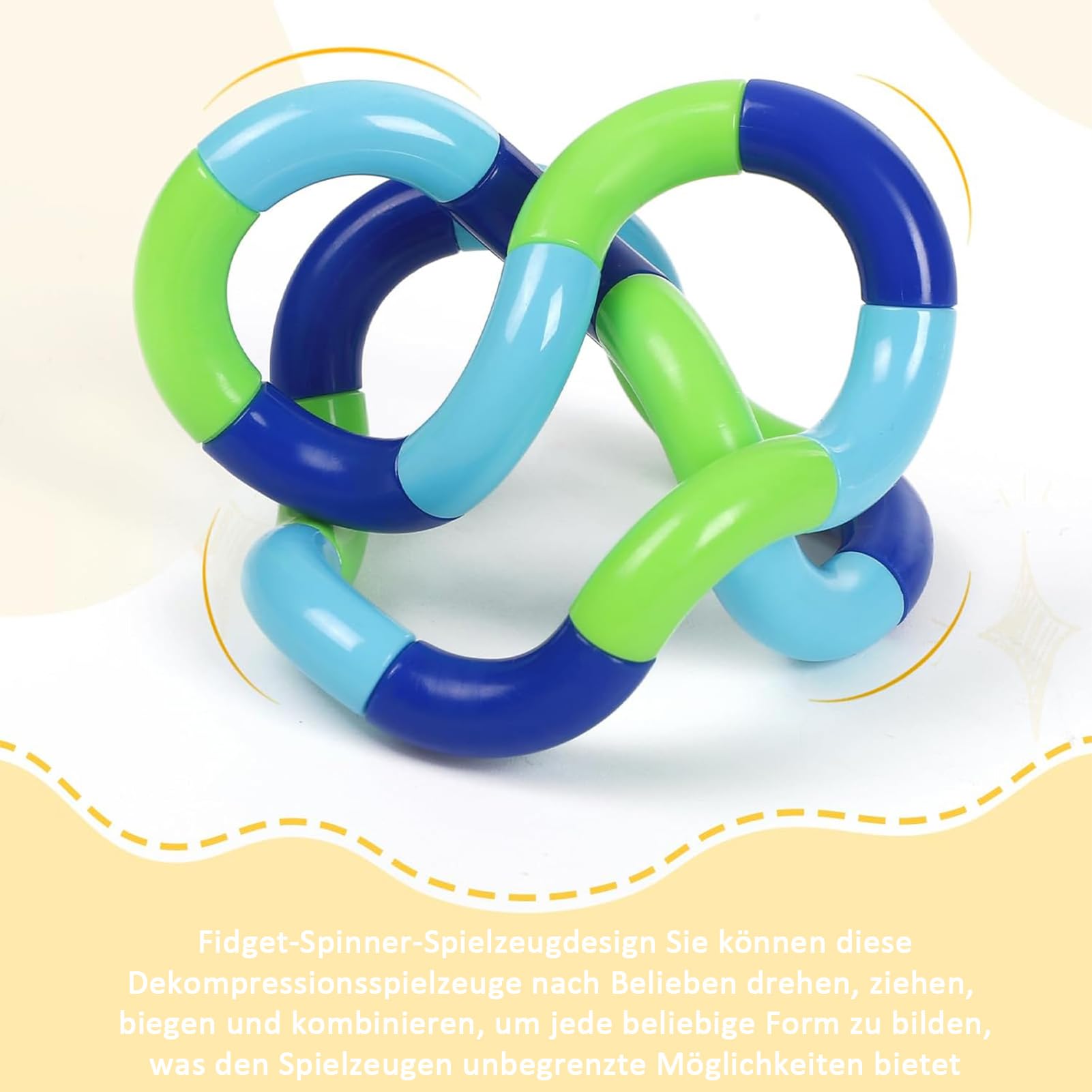 Fidget-speelgoed siliconen sensorische stokjes, anti-stress speelgoed voor spanningsvermindering en stress