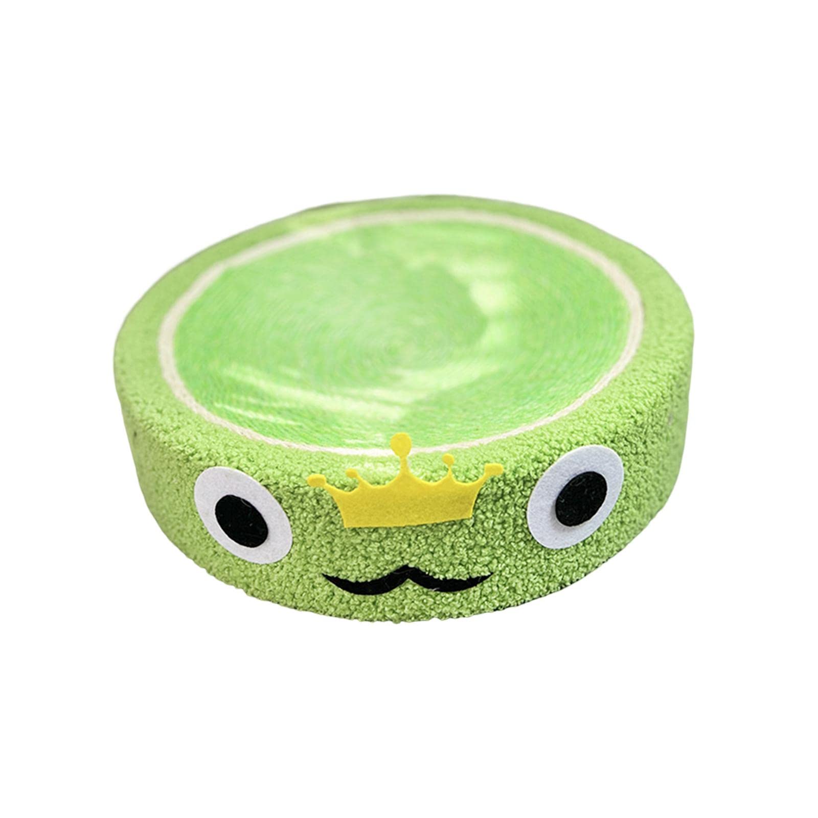 Cats Scratcher Bowl Scratcher Board Couch Mat Scratching Board Scratching Lounge Bed Scratch Pad Nest for Sleeping, Kitten, Resting, Kitty, Frog Green