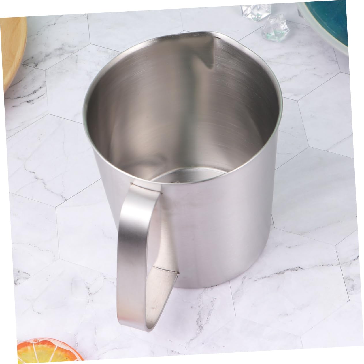 SECFOU Tasse Mesure Liquide Acier Inoxydable Outil de Cuisine Pratique pour Pâtisserie et Cuisson à Facile à Nettoyer et