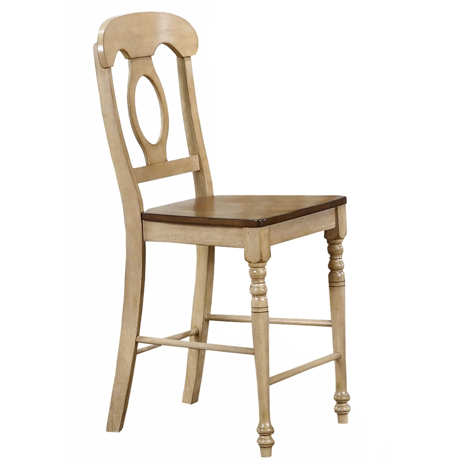 Sunset Trading Brook Pub Table Set, Two tone wheat and pecan ( only two chair).