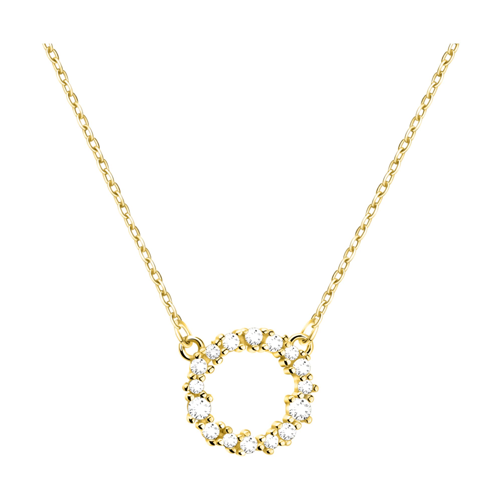 Sofia Milani - Collana da Donna in Argento 925 - con Pietra Zircone - Ciondolo a Cerchio