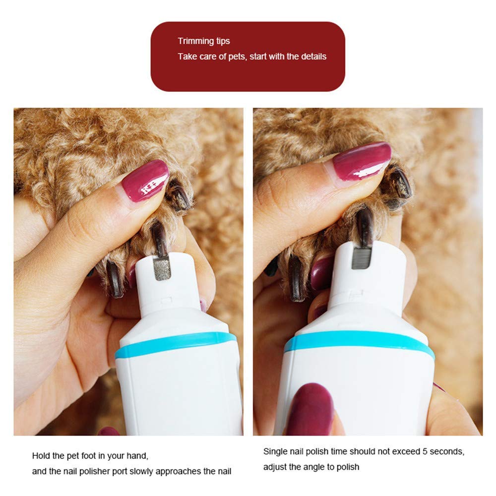 Broyeur à Ongles pour Animaux de Compagnie Rechargeable Broyeur à Ongles pour Chien amélioré et Coupe-Ongles Puissant pour Pattes Douces Toilettage Broyeur à Ongles pour Chiens, ch