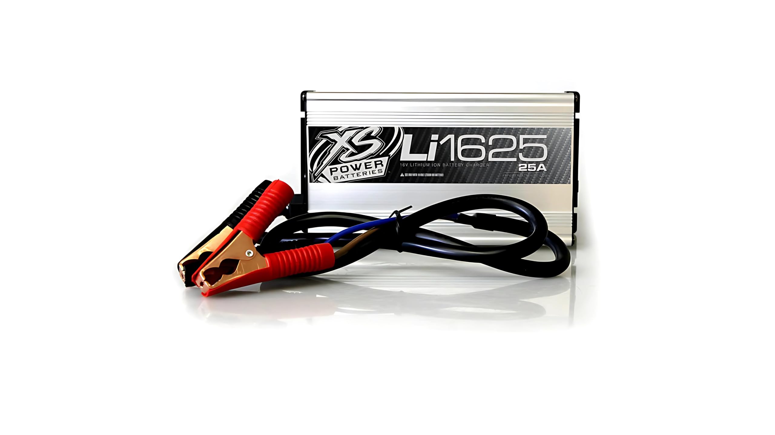 XS Power Li1625 Lithium Battery Charger with Integrated Led Indicators - Microprocessor Optimized 16V 25 Amp LFP Charger with 10-Hour Shutoff and