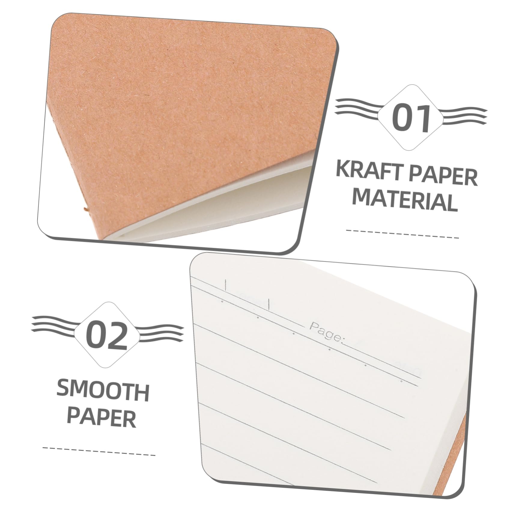 Quaderno Kraft A5 18 Pezzi, Taccuini Colorati 60 Pagine | Carta, Scrittura e Schizzi, Decorazioni Scuola, Uso Versatile per Appunti e Disegno