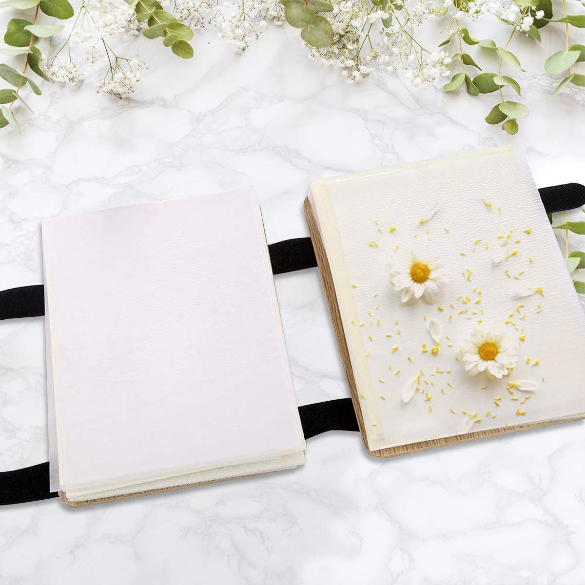 Worown 60 piezas de papel absorbente de prensa de flores A5, papeles secantes, papel de secado de repuesto de 6 x 8 pulgadas para prensa de flores