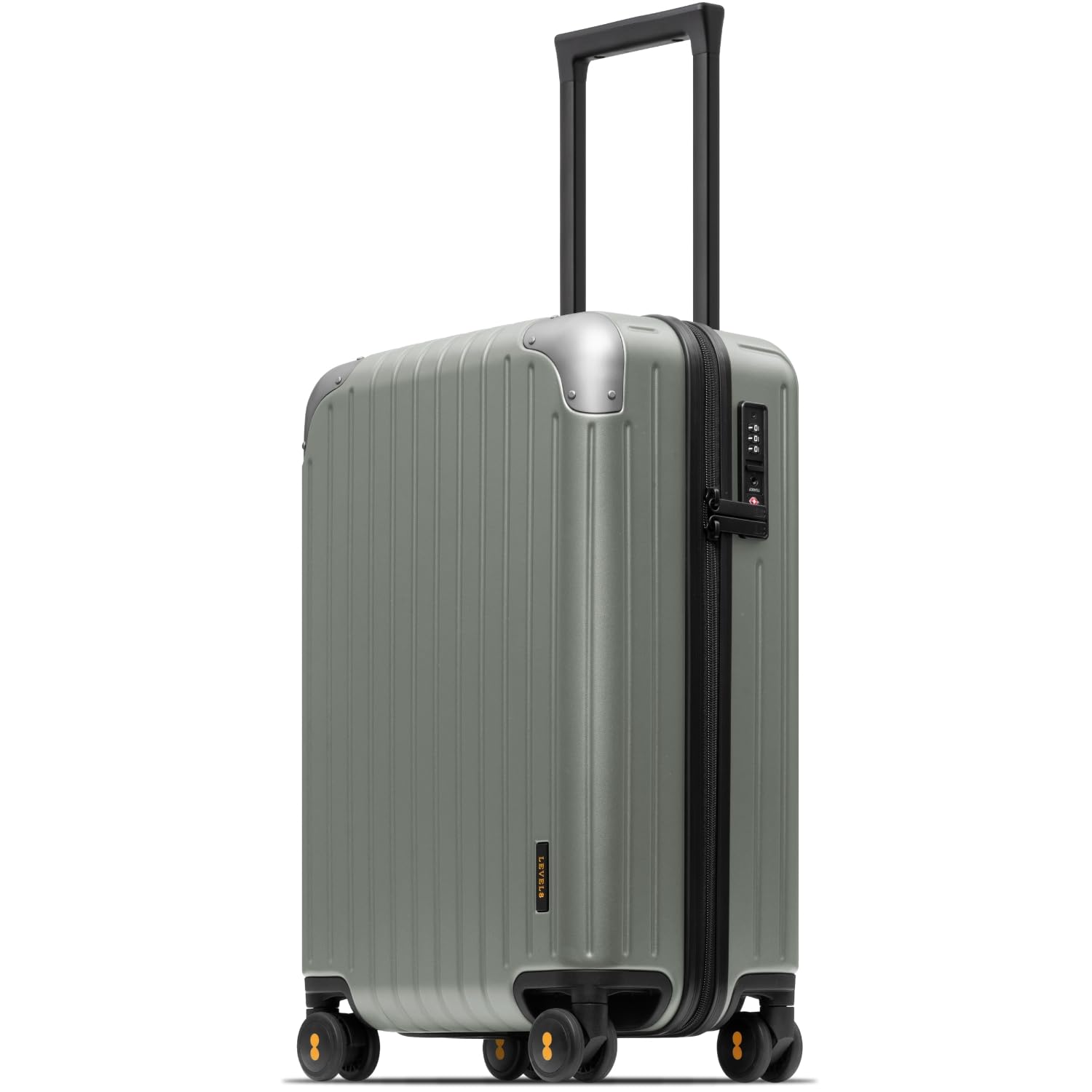 LEVEL8 Carry on Suitcase Airline Approved Hardside PC Luggage 20 inch Green | 22x14x9, Sp…