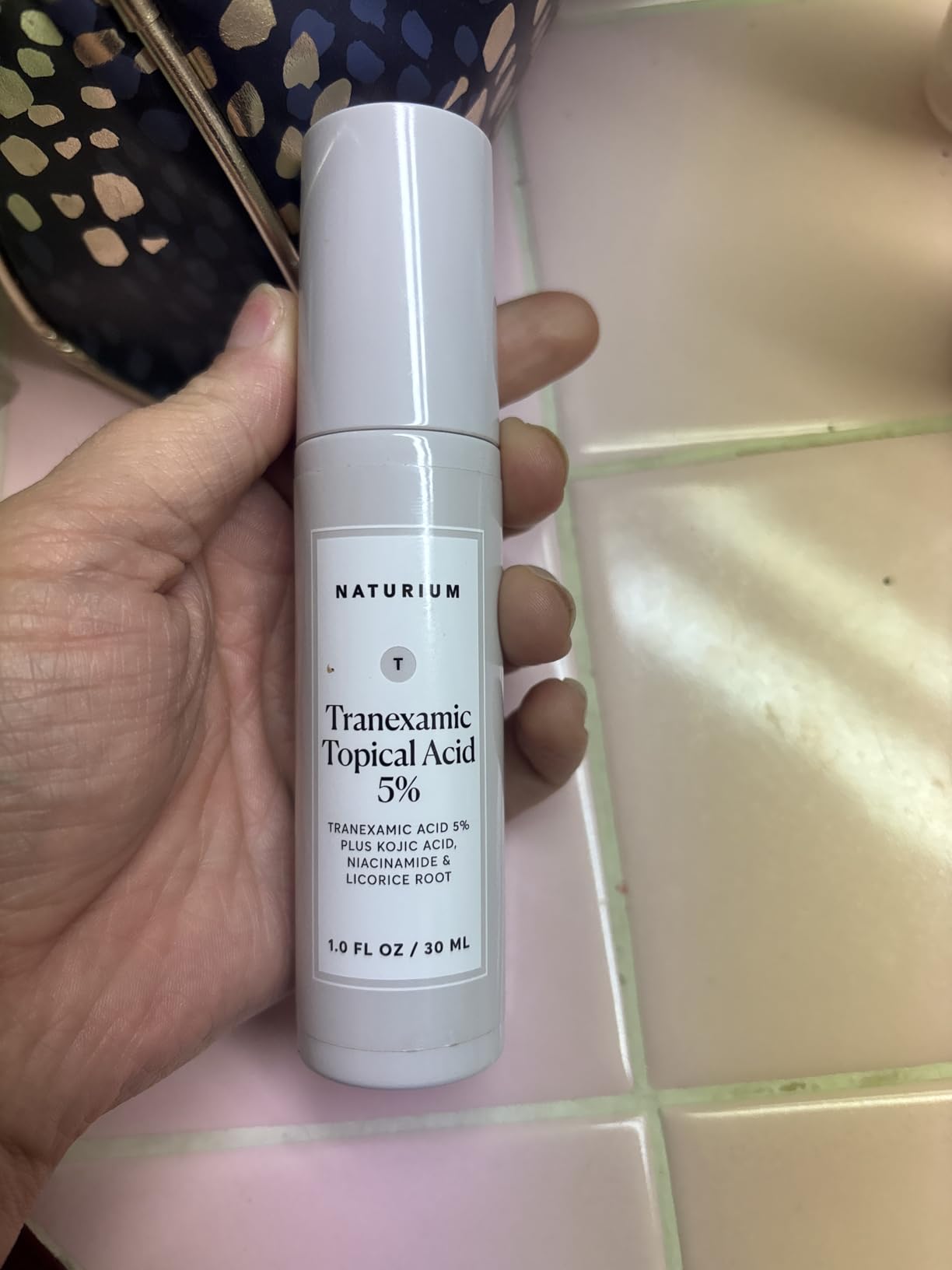 Naturium Tranexamic Topical Acid 5%, Face & Skin Care, with Kojic Acid, Niacinamide & Licorice Root, 1 oz