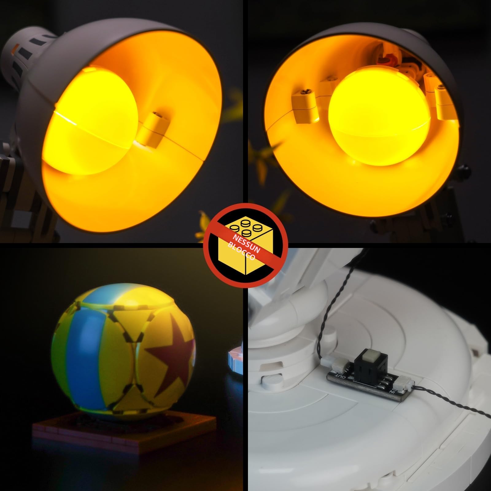 Kit di illuminazione LED compatibile Lego Ideas Luxo Jr. 21357 (Nessun modello), giocattolo creativo