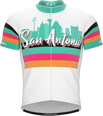 ScudoPro San Antonio Texas State Short Sleeve Cycling Jersey for Men