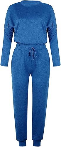 Miniatura 4 de SHOPESSA Conjunto de 2 piezas para correr para mujer, pantalón deportivo con bolsillos, sudadera y pantalones, ropa de moda