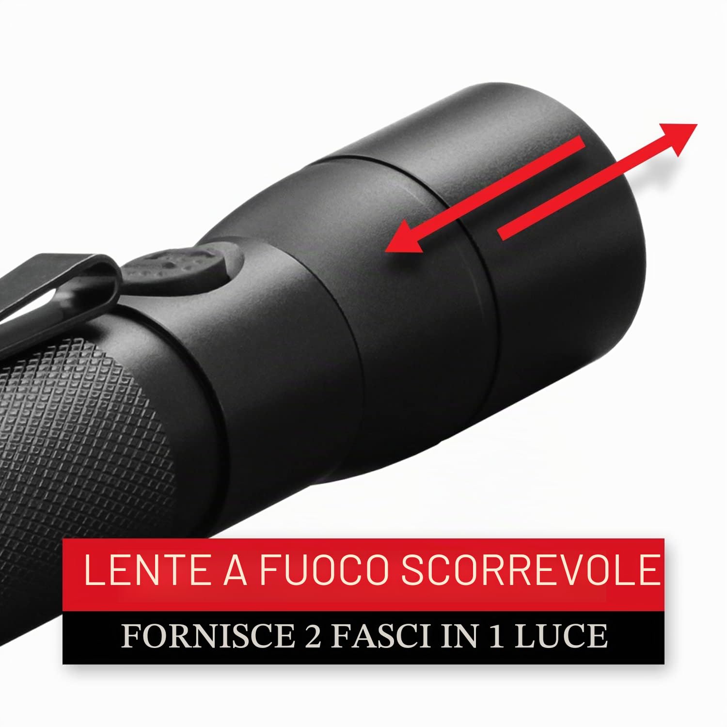 Coast Hx5 Torcia tascabile a LED, messa a fuoco fascio puro, nero-2496544, nero