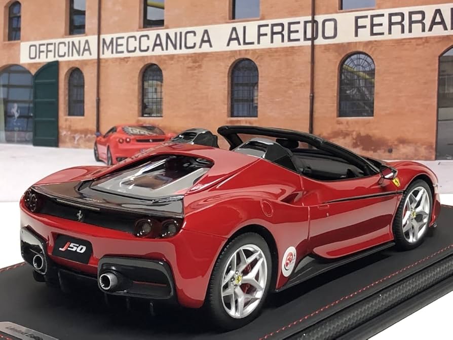 Amazon | BBR 1/18 Ferrari J50 Rosso Tristrato 記念版