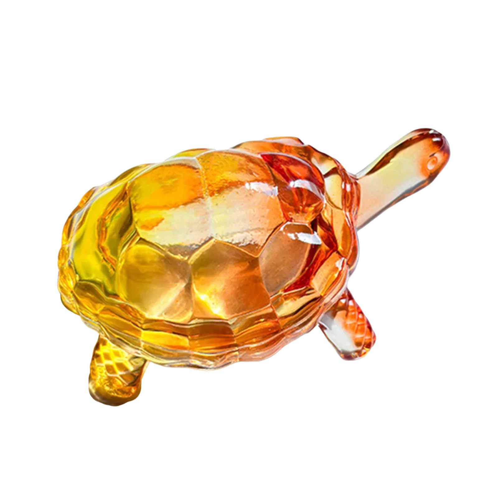 Osniyaw A Glass Turtle Figurine, Collectable, Miniature Nimal Statue, Turtle Sculpture, Ornament For Office, Home Decoration, Figurines